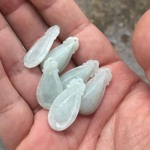 Natural Burmese jade pendant Jadeite A Grade Jade Stone Pendant Necklace Carved mascot Wealth Gift for women Jade Jewelry