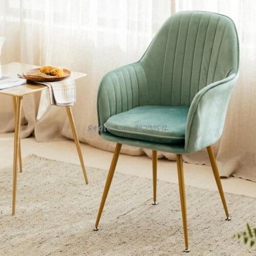 Nordic ins net red makeup chair girls bedroom desk chair home back dining chair simple nail light luxury chair