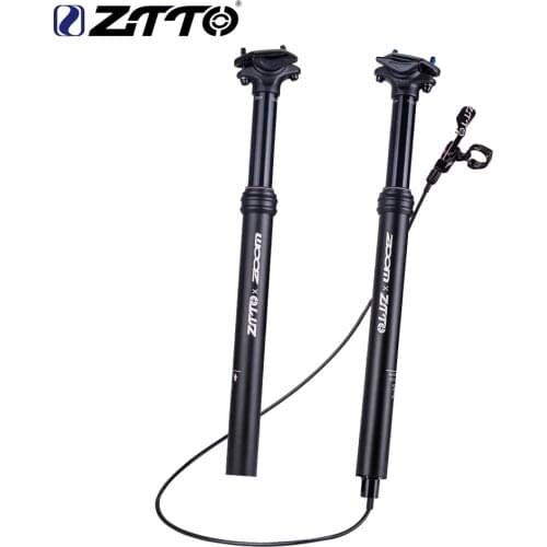 ZTTO MTB 30.9 31.6 Dropper Seatpost Adjustable Suspension Seat Post Internal Routing External Cable Remote Lever 100mm Travel