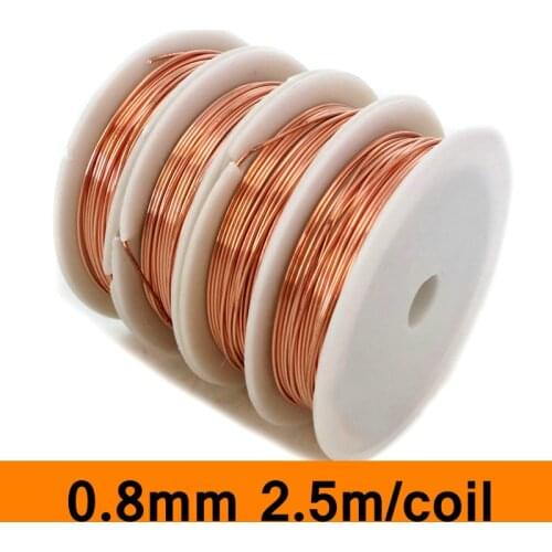 Pure Copper Wire 0.8mm DIY Material Sealing Welding Wire for Model Parts Accessories Magnet Wire Electricity Model Frame Setting