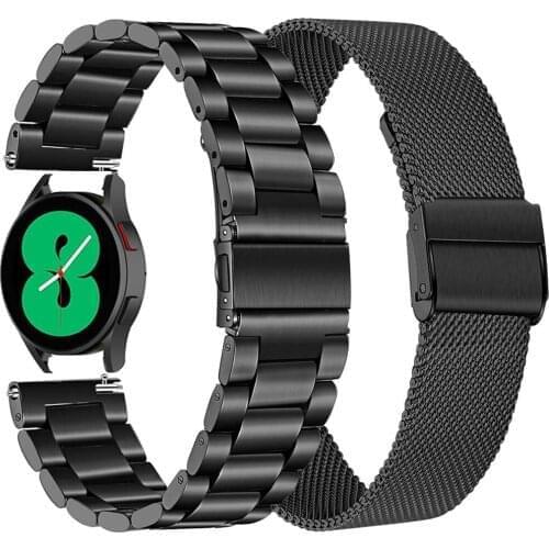 Stainless Steel Straps For Samsung Galaxy Watch 4 Classic 46mm 42mm Metal Bracelet For Galaxy Watch4 44mm 40mm Correa Wristband