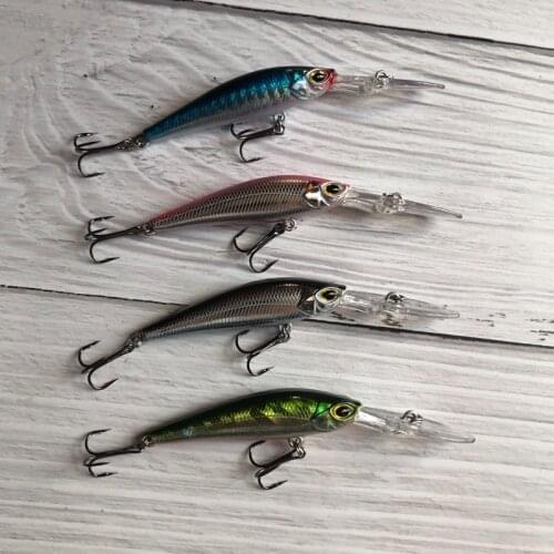 Fishing Bait Mino Freshwater Seawater Floating Water Suspension Slow Sinking Sea Fishing Perch Mandarin Fish 6g/94mm