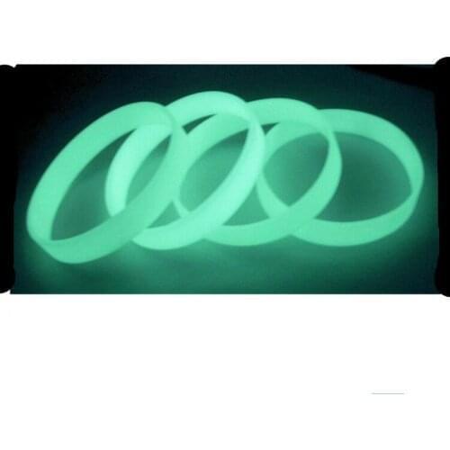 Silicone Bracelet Glow in the Dark 50PCS