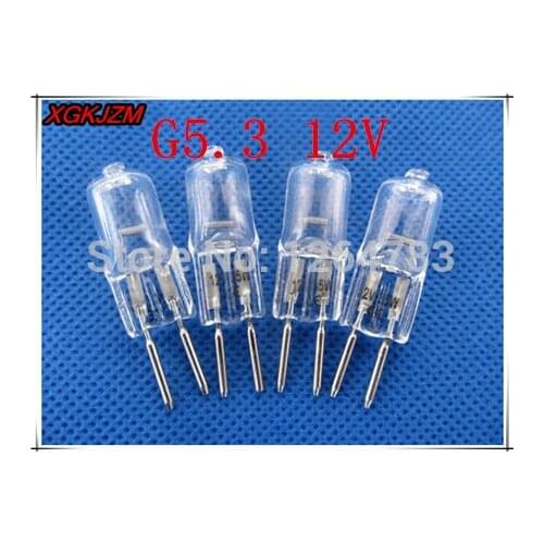 Tungsten halogen lamp work beads machine industry G5.3 12V20w/35w/50w/75w/100W lamp beads 10pcs / lot free shipping