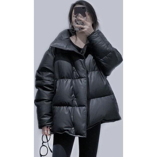 2021 Genuine Leather Jacket Women Real Sheepskin Coat Female 90% White Duck Down Jackets Casual Fashion Abrigo Mujer Pph2206