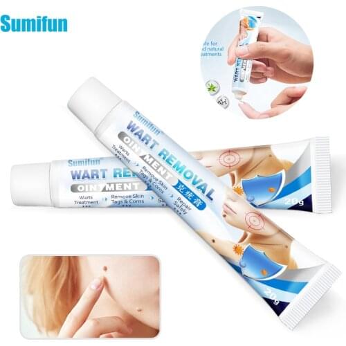 Sumifun 1pcs Warts Remover Cream Antibacterial Ointment Skin Tag Remover Foot Corn Plaster Warts Care Ointment Herbal Extract