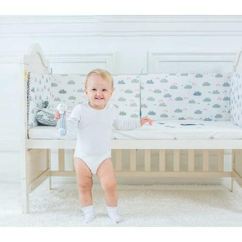 1pcs Baby Nursery Nordic Design Baby Bed Thicken Bumper Crib Around Cushion Cot Protector Newborns Room Decor 120x30cm