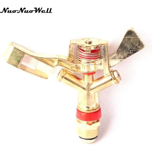1pcs NuoNuoWell 1/2 inch(DN15) Metal Rotating Spray Nozzle Rocker Arm Sprinkler Garden Lawn Irrigation Watering System Supplies