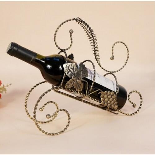 1PC Plating Wine Racks Home Kitchen Bar Accessories Practical Wine Holder Wine Bottles Decor Display Shelf Rack KI 2043