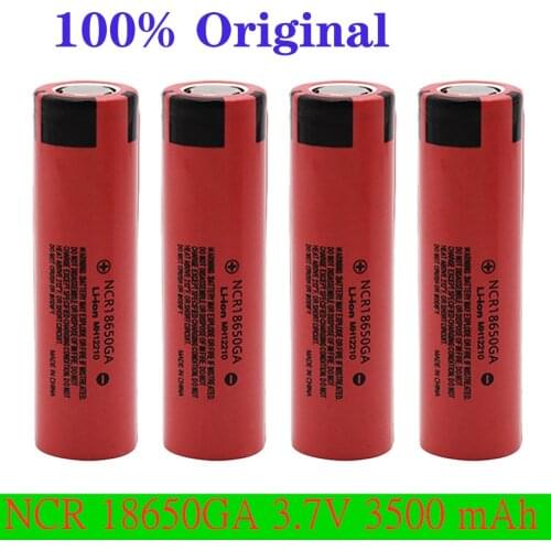 100% original NCR 18650GA 30A of 3.7 V 3500mAh 18650 rechargeable flat-top lithium battery suitable for power tool batteries