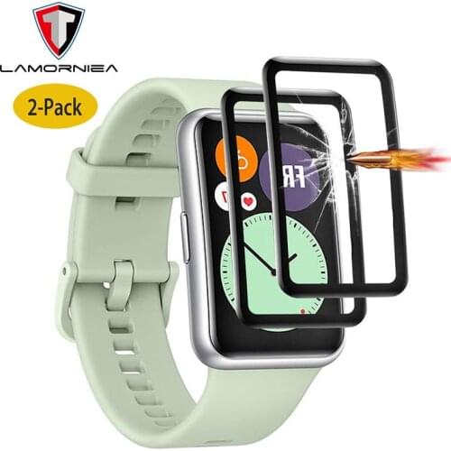 2PCS 3D Curved Edge HD Screen Protector Film For Huawei Watch Fit /Honor Watch ES FULL Coverage Clear Anti-Scratch Cover Film