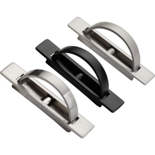 4 Pieces Zinc Alloy Corrosion-resistant Simple Built-in Concealed Drawer Handles