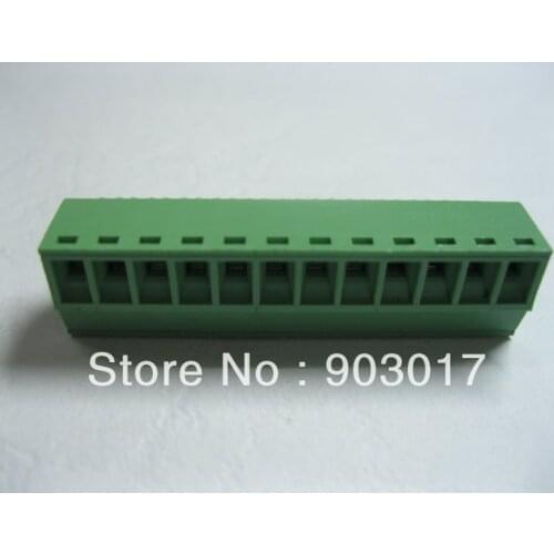 200 Pcs Per Lot Screw Terminal Block Connector Pitch 3.5mm 12 way/pin Green Pluggable Type High Quality HOT Sale