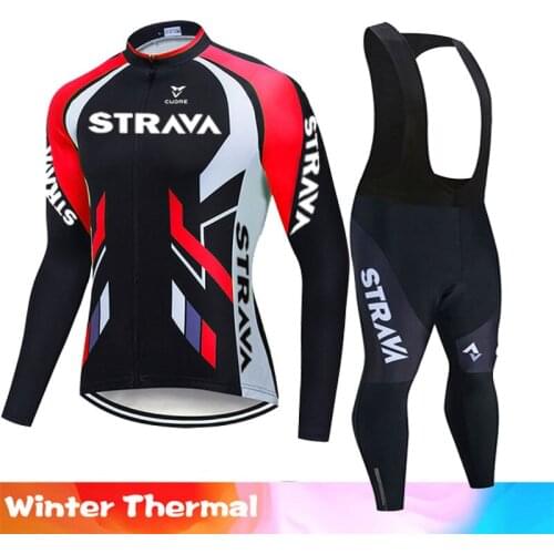2019 Pro Team Winter Thermal Fleece Cycling Clothes Men Long Sleeve Jersey Suit Outdoor Riding Bike MTB Clothing Bib Pants Set