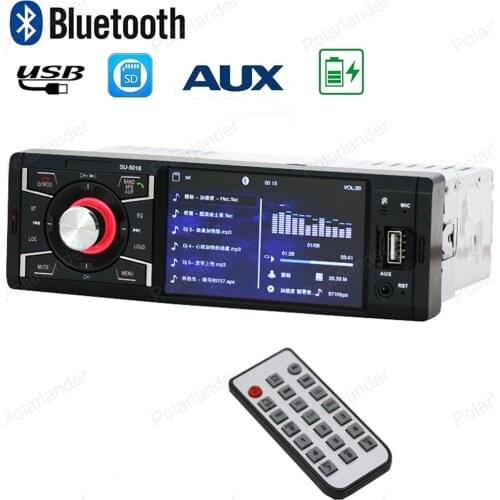 4 inch Bluetooth Car Radio video Player Support FM USB / SD Card/AUX in 1 DIN Stereo MP4 MP5 Support Rear Camera