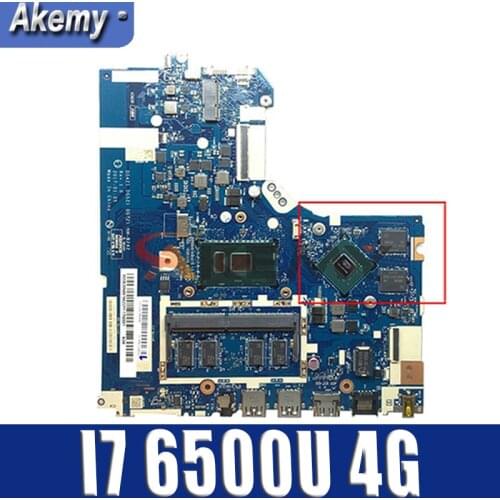 Akemy DG421 GD521 DG721 NM-B242 For Lenovo 320-15ISK 520-15ISK Notebook Motherboard CPU I7 6500U DDR4 4G RAM 100% Test Work