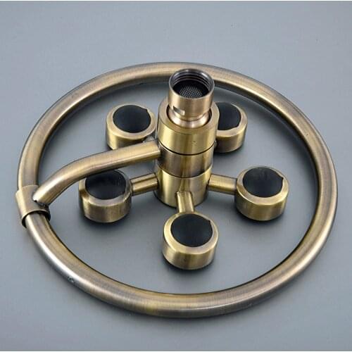 Antique Bronze Round Rainfall Showerhead Bathroom Shower Faucet Head Rain Shower Head Ksd256