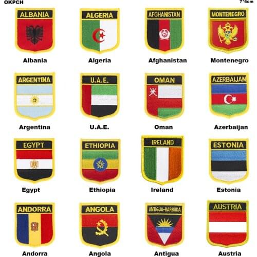 Army Flag Iron on Saw on Badge Natinal Patch Tactical Military Patches Fabric