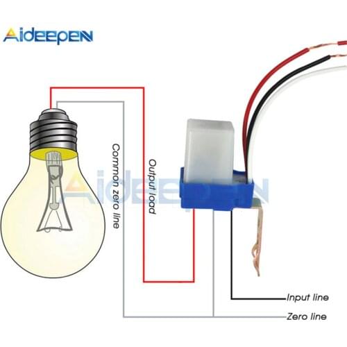 Automatic Auto On Off Photocell Street Light Switch AC DC 12V 24V 220V 50-60Hz 10A Photo Control Photoswitch Sensor Switch