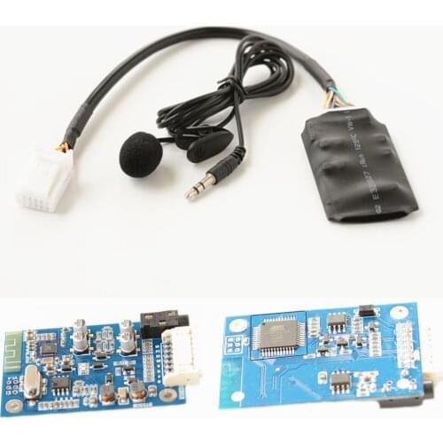 Car Bluetooth AUX Adapter Microphone Handsfree for Toyota RAV4 Bluetooth wireless music disc box Support steering wheel control