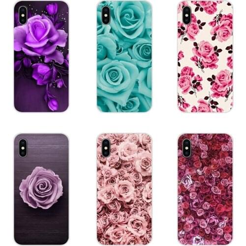 For Xiaomi Redmi Note 3 4 5 6 7 8 Pro Mi Max Mix 2 3 2S Pocophone F1 rose flower Accessories Phone Shell Covers