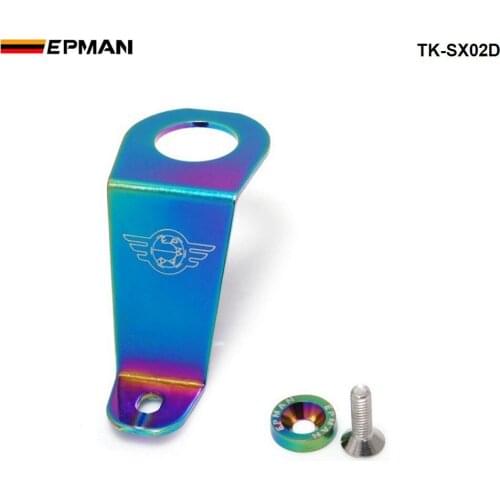 EPMAN Sport Racing Neo Chrome CNC Billet Aluminum Racing Radiator Stay Bracket Kit For Honda Civic 92-95 EG TK-SX02D-7C