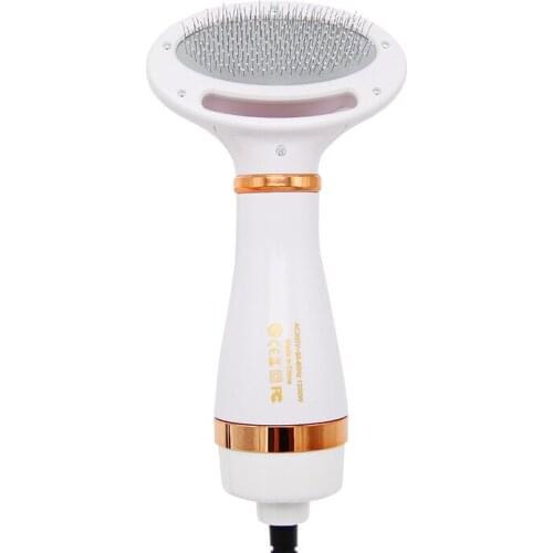 Pet hair dryer hot air brushing 2 in 1 pet hair dryer cat and dog hair removal cleaning comb