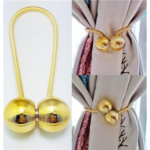 Flexible Magnetic Curtain Holder Clips Ball Magnet Curtain Buckles Simple Tiebacks For Curtains Modern Shower Embrasse Rideaux
