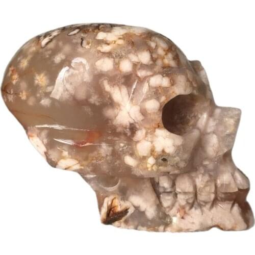 Natural cherry blossom agate quartz crystal for sale Stones and crystals home decoration decorative crystal skulls