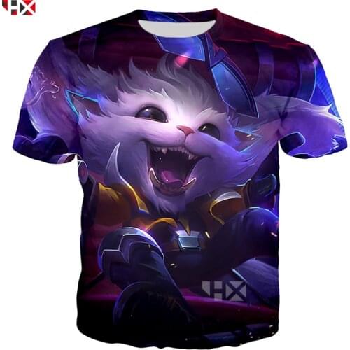HX Newest League Of Legends Gnar Tees 3D Print T shirt/Hoodie/Sweatshirt Unisex Casual Tops H077