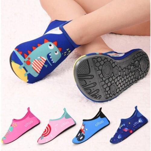 Shoes for Kids Girls Beach Swimming Water Sport Socks Anti Slip Yoga Fitness Dance Swim Surfing Diving Boys Underwater Shark Car