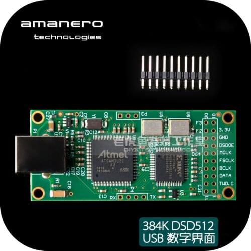 Official certification Italy Amanero USB digital interface CAS supports 384K DSD512 upgrade XMOS