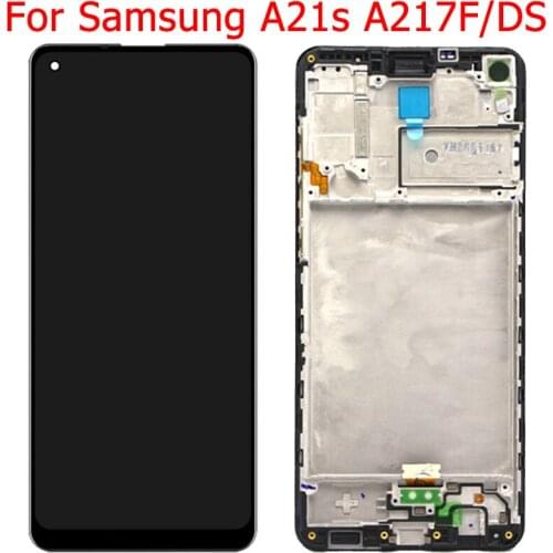 Original SM-A217F LCD For Samsung Galaxy A21s A217F/DS Display LCD Screen With Frame 6.5" SM-A217M A217M/DS Display Touch Screen