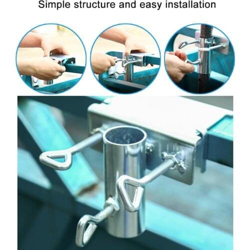 Portable Garden Courtyard Parasol Stand Umbrella Holder Clip Outdoor Patio Beach Clamp Stable Fixed Bracket For Sun Umbrellas