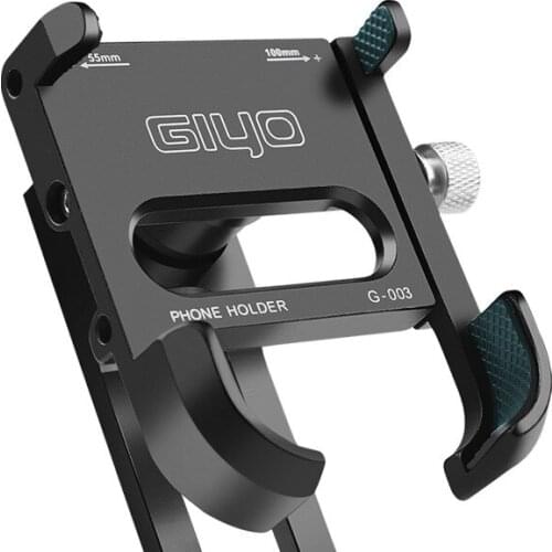 GIYO G-003 Aluminum Alloy Adjustable Phone Holder Mountain Bike Mount Road Bicycle Cellphone Handlebar Stand