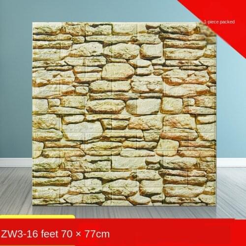 Self adhesive 3D Wallpaper Waterproof TV Background 3D wall stickers Living Room Wallpaper Bedroom Decoration brick Wallpaper