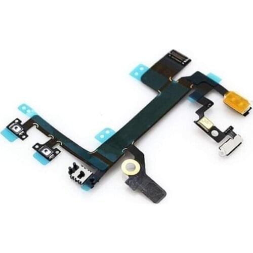 10 Pcs Power Button Volume Control Replacement Part for iPhone 5S Flash Light Flex Cable For 6G 6S 6Plus 6SPLUS