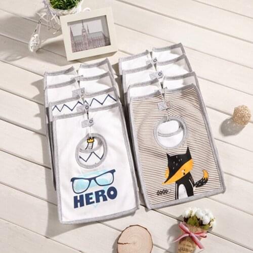 Unisex Square Shape Toddler Cartoon Waterproof Baby Bandana Bibs Infant Newborns Saliva Feeding Rice Towel Burp Clothes