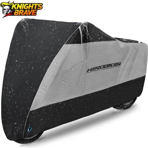 HEROBIKER Waterproof Biker Cover Motorcycle Cover Motorbike Moto Scooter Cover UV Protector Dustproof Motorcycle Raincoat S-4XL