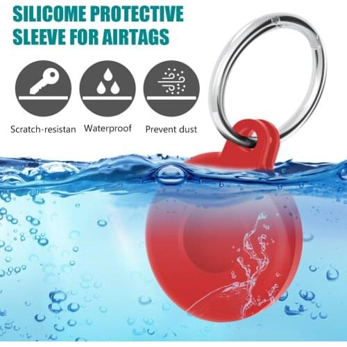 High quality Luggage Cover Locator Protect Sleeve For Apple AirTag Case Anti-Lost Liquid Silicone Tracker waterproof Keychain