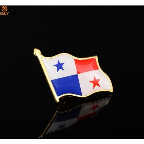 Republic Of Panama National Flag Pin North American Country Banner Customized Lapel Patriot Travel Bag Pin Badge Safety Pin