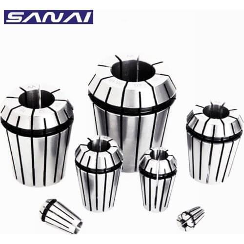 SANAI Collet Chuck ER8 ER11 ER16 ER20 Spring Collet Tool Holder CNC Milling Tool Chuck Engraving Lathe Machinery Collet Chuck