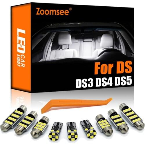 Zoomsee Interior LED For Citroen DS 3 4 5 5LS DS3 DS4 DS5 DS 5LS Canbus Vehicle Bulb Indoor Dome Reading Light Auto Lamp Parts