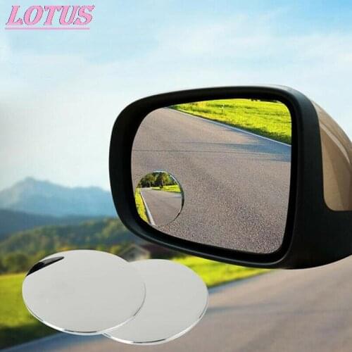 1/2PCS new Car 360 Degree Wide Angle Convex Mirror Small Round Side Blindspot Rearview Parking Mirror Framless Blind Spot Mirror
