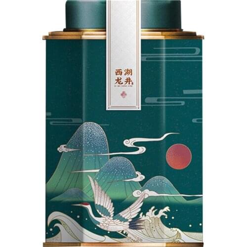 1Pc Sealing Tea Canister Decorative Tea Caddy Storage Jar Tinplate Container Kitchen Organizer Tea Storage Can