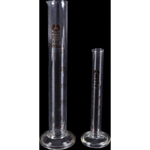 5ML Graduated Clear Glass Measuring Cylinder Chemistry Laboratory Measure