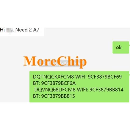 A7 A7X Serial+WiFi+BT Service iCloud Unlock For iIPad 5/Air1/Mini2/Mini3 Mac- WiFi BT Address A1474 1475 1489 1490 1599 1600
