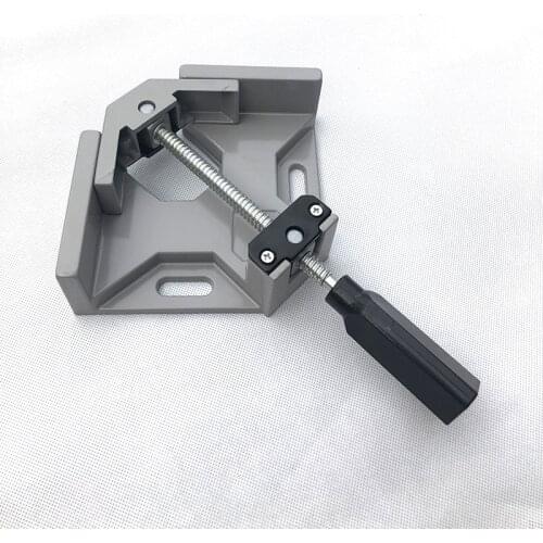 Aluminium Single Handle 90 Degree Right Angle Clamp Photo Frame Corner Clip Woodworking Vise Workbenches