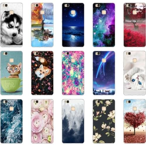 B For Cover Huawei P9 Lite Case Cute Animal Silicon Soft TPU for Funda Huawei P9 Lite Case 2016 P9 P9Lite Phone Back Cases