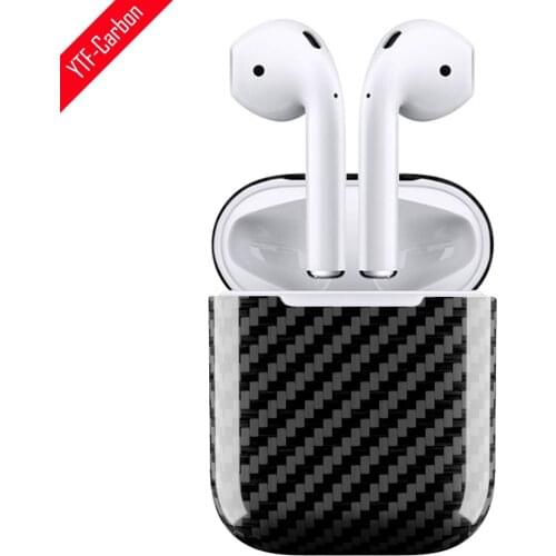 YTF-carbon Carbon Fiber case For AirPods 1 2 Wired charging Wireless Charging Bluetooth Headphone Skin Cover for AirPods pro 2